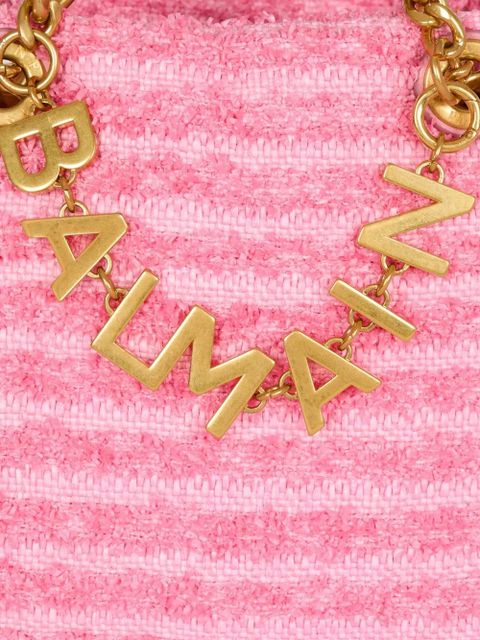 Balmain 1945 Soft Tweed shoulder bag - Pink