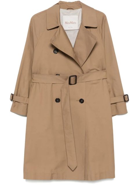 Max Mara gabardine-weave trench coat - Brown - zdjęcie produktu nr 1