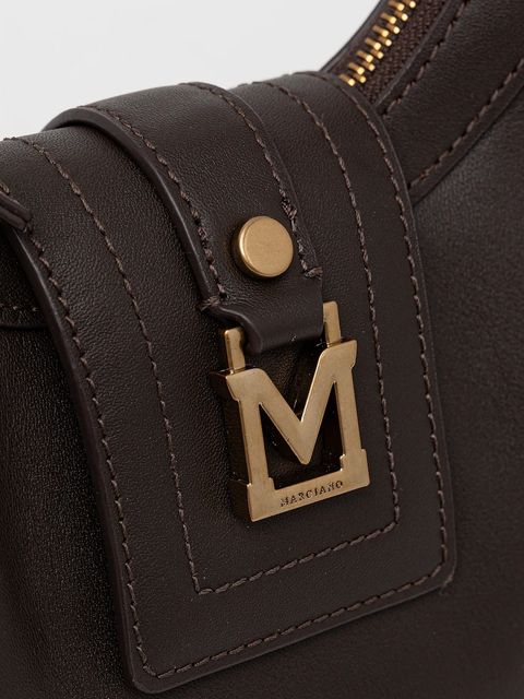 Marciano by Guess torebka skórzana kolor brązowy 5BGZ21 7414A