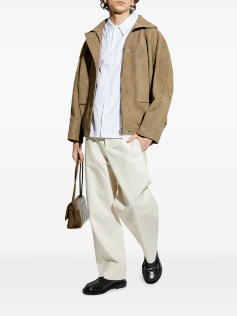 Jacquemus Le Ciro leather jacket - Neutrals