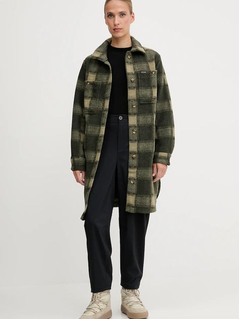 Columbia kurtka koszulowa Wildest Venture kolor zielony przejściowa 2136171