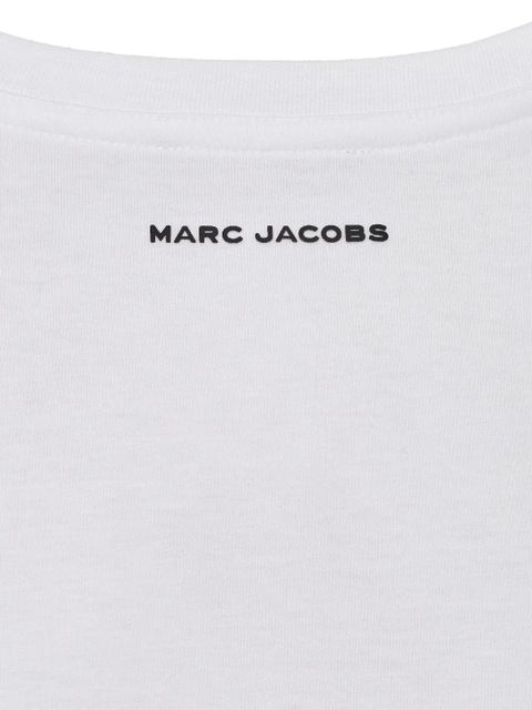 Marc Jacobs logo flower appliqué tee - White