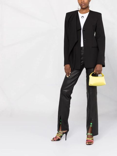 Off-White draped single-breasted jacket - Black