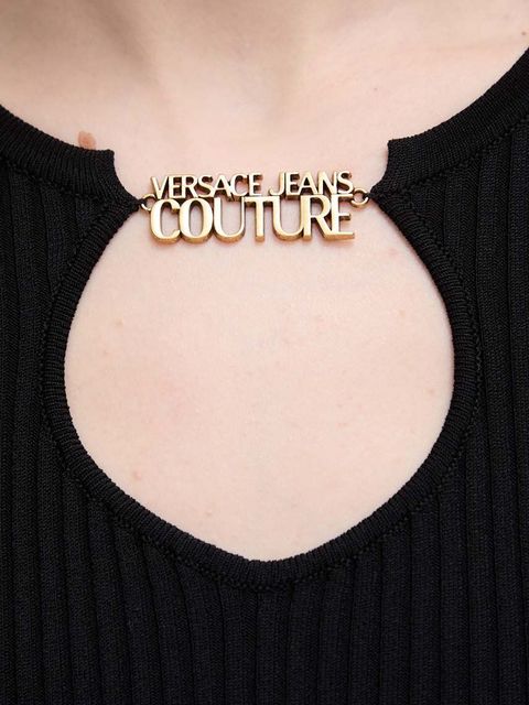 Versace Jeans Couture sweter damski kolor czarny 76HAFM01 CMN33