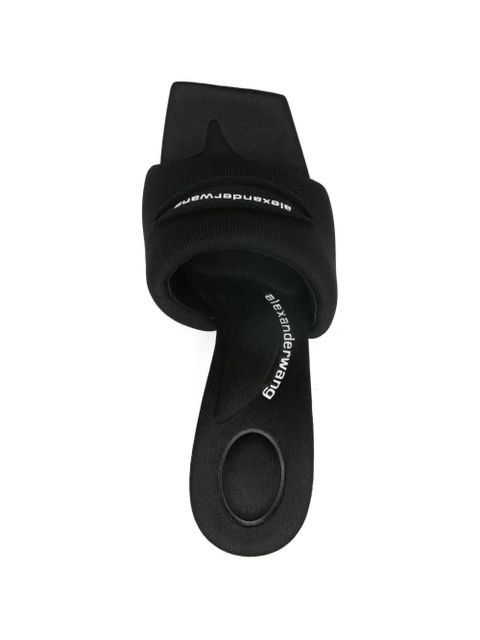 Alexander Wang square-toe heeled mules - Black