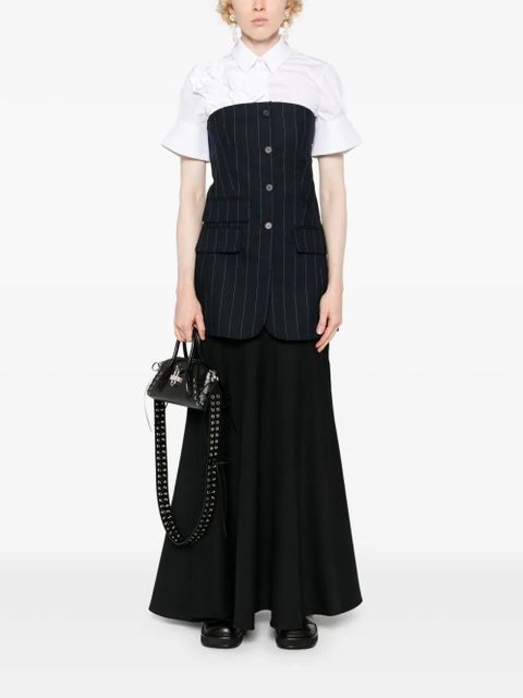 Simone Rocha bias-cut maxi skirt - Black
