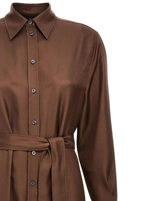 TOM FORD shirt maxi dress - Brown