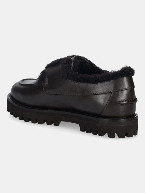 Le Silla półbuty skórzane Yacht damskie kolor brązowy na platformie 5182T020M1MMCHI792 - zdjęcie produktu nr 2