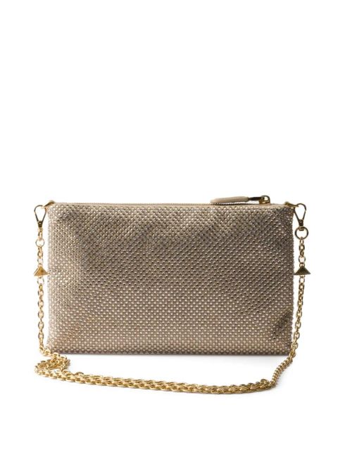 Prada mini crystal-studded clutch bag - Neutrals - zdjęcie produktu nr 2
