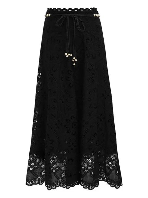 ZIMMERMANN embroidered draping skirt - Black - zdjęcie produktu nr 1