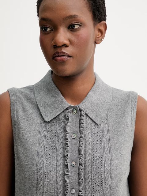 Levi's kamizelka SUPER SOFT MINI RUFFLE VEST