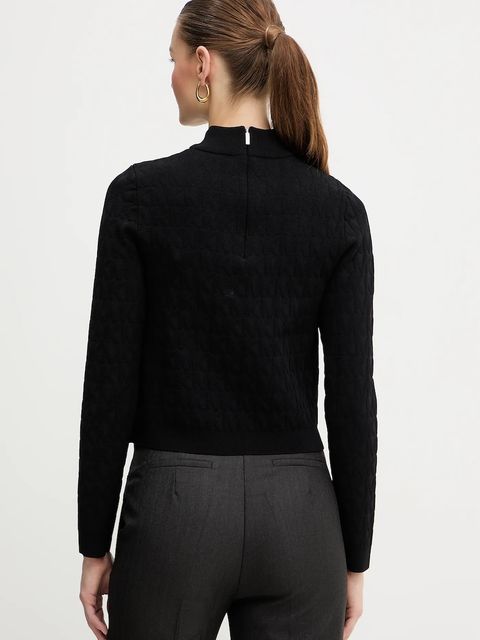 MICHAEL Michael Kors sweter damski kolor czarny z półgolfem MF5619YJWV