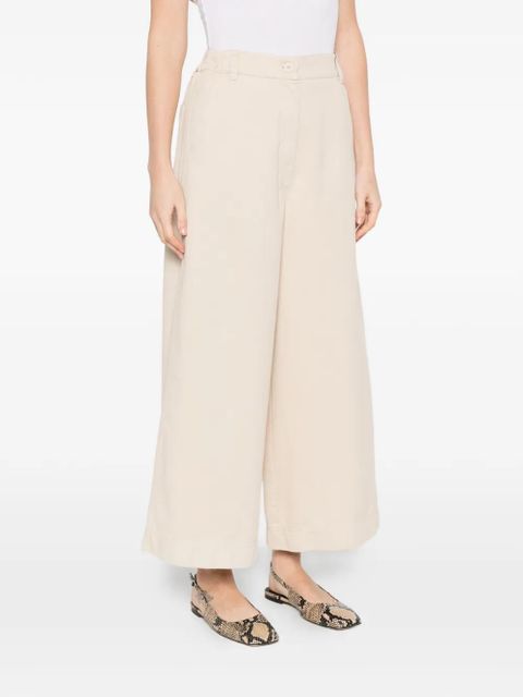 Weekend Max Mara wide-leg buttoned trousers - Neutrals