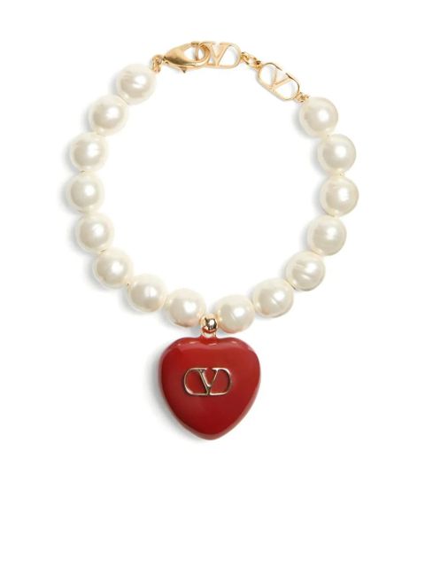 Valentino Garavani Coeur Royal bracelet - Neutrals