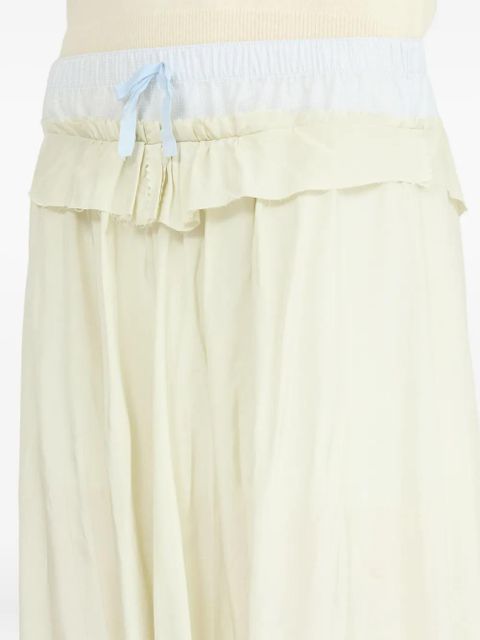 Maison Margiela poplin midi skirt - Yellow - zdjęcie produktu nr 2