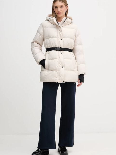 Geox kurtka SPHERICA kolor beżowy zimowa W5628K T3273 - zdjęcie produktu nr 2