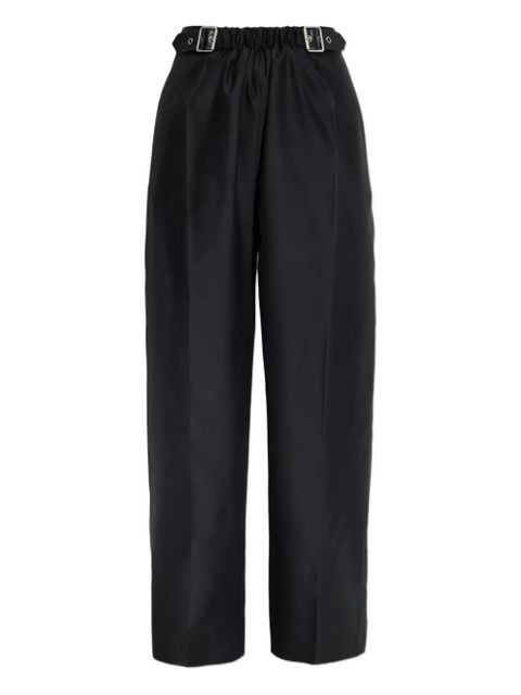 LOEWE belted elastic-waist trousers - Black