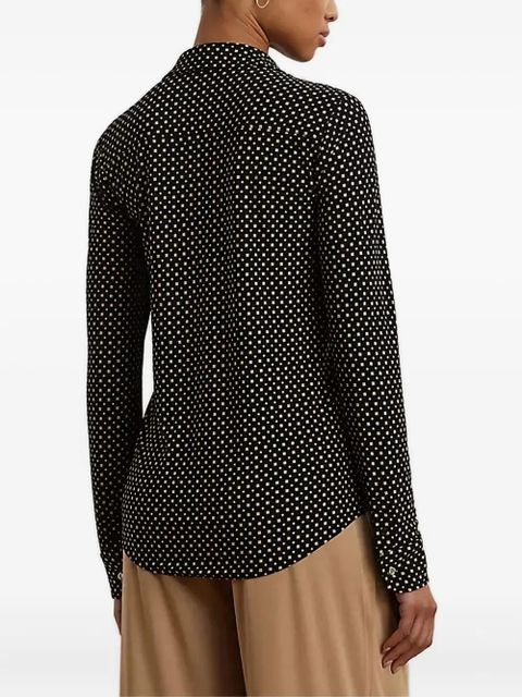 Lauren Ralph Lauren geometric-pattern shirt - Black - zdjęcie produktu nr 2