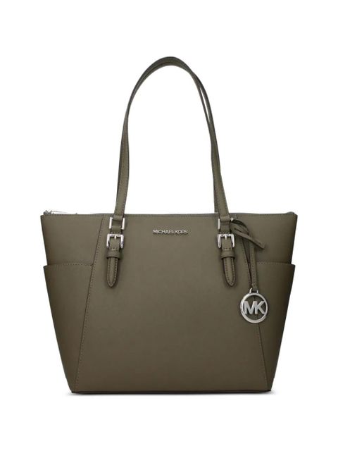 Michael Kors logo-plaque saffiano-leather shoulder bag - Green - zdjęcie produktu nr 1