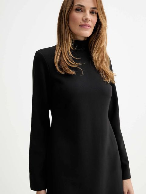 Calvin Klein sukienka kolor czarny mini prosta LV044D038G