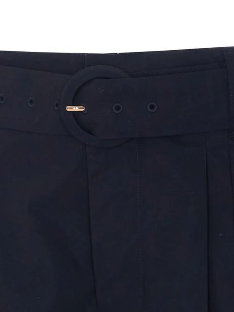 TWINSET embroidery belted shorts - Blue