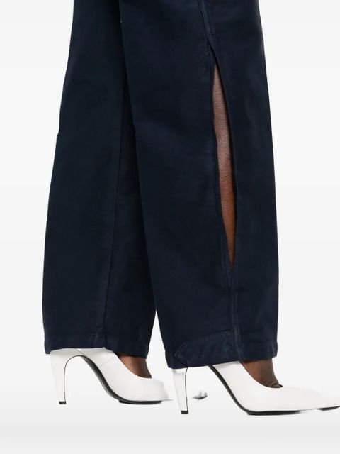Victoria Beckham split-detail trousers - Blue