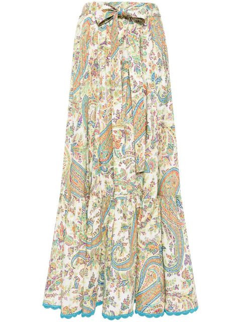 ETRO paisley-print cotton skirt - Multicolour - zdjęcie produktu nr 1