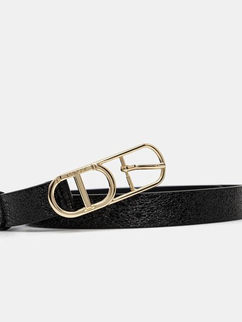 Twinset pasek damski kolor czarny 251TA4110