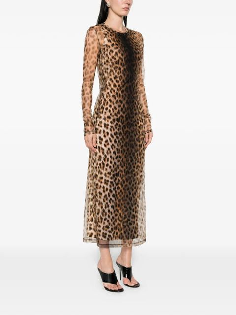 Sportmax animal print dress - Neutrals
