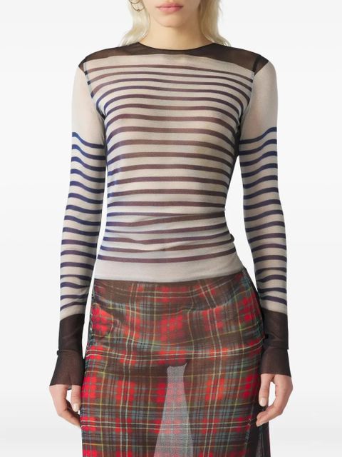 Jean Paul Gaultier Marinière Kilt midi dress - White - zdjęcie produktu nr 2