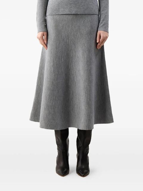 Gabriela Hearst Freddie knitted midi skirt - Grey