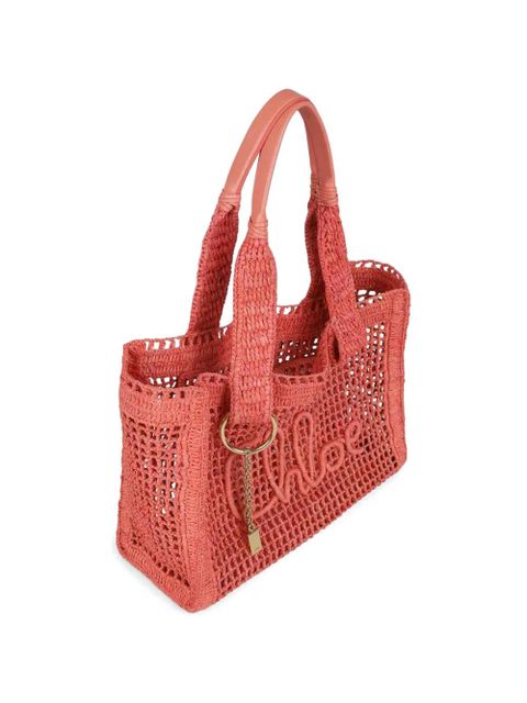 Chloé raffia banana bag - Pink
