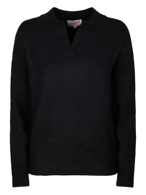 MC2 Saint Barth V-neck sweater - Black - zdjęcie produktu nr 1