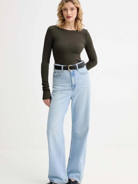 MUUV. longsleeve MUUV. x Answear kolor zielony - zdjęcie produktu nr 2