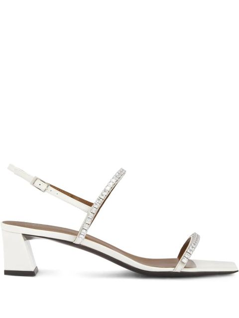 Giuseppe Zanotti 45mm Velentine Crystal sandals - White - zdjęcie produktu nr 1