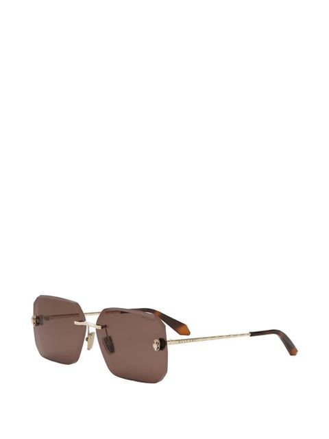 Bvlgari Serpenti geometric-frame sunglasses - Brown - zdjęcie produktu nr 2