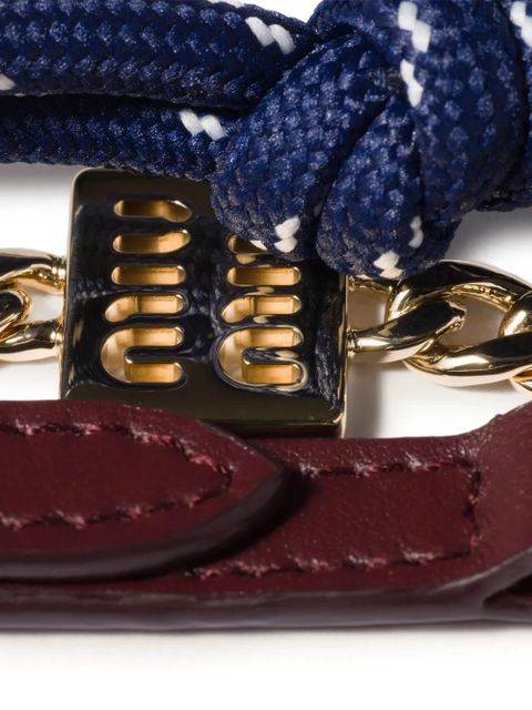 Miu Miu logo-detail keyring - Blue - zdjęcie produktu nr 2