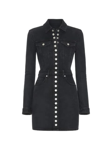 Alexander Wang buttoned collared mini dress - Black - zdjęcie produktu nr 1