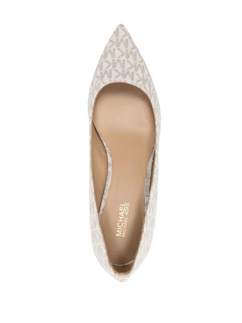 Michael Kors Alina 50mm canvas pumps - Neutrals