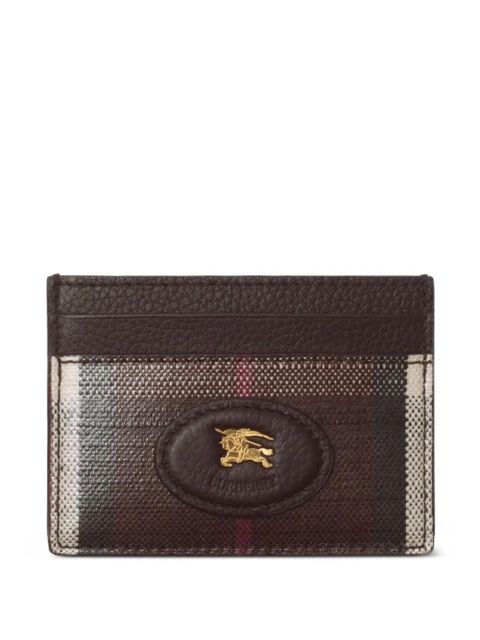 Burberry check-knight card holder - Brown - zdjęcie produktu nr 1