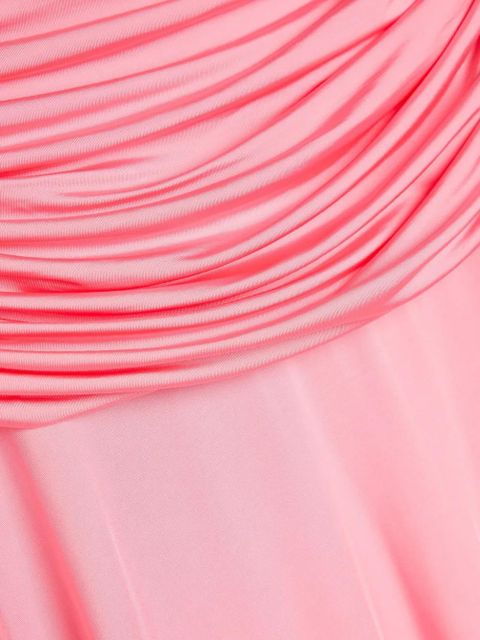 Self-Portrait asymmetric ruched skirt - Pink - zdjęcie produktu nr 2