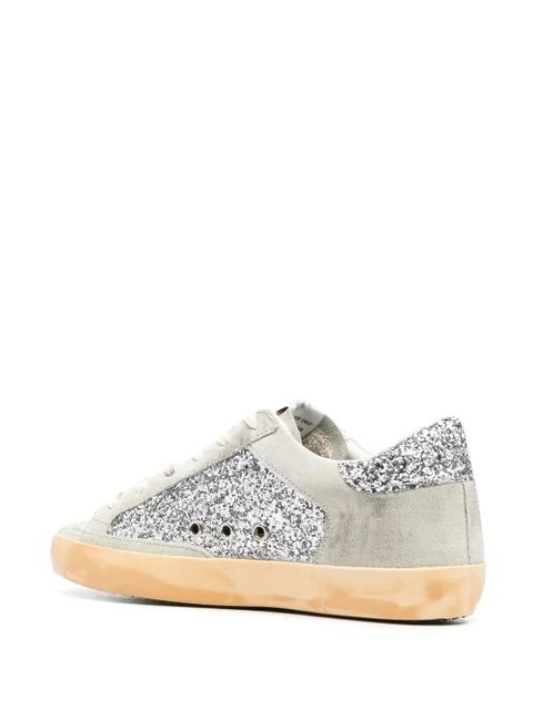 Golden Goose Super-Star glitter-detail sneakers - Neutrals - zdjęcie produktu nr 2