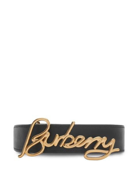 Burberry reversible check signature belt - Neutrals