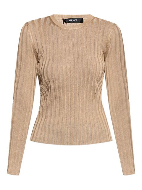 Versace ribbed long-sleeve top - Neutrals - zdjęcie produktu nr 1
