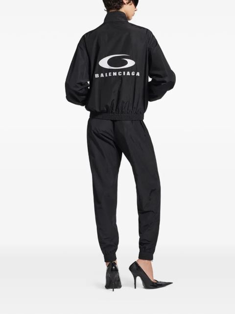 Balenciaga logo-detail track pants - Black