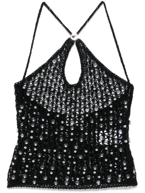 Coperni beaded knitted top - Black - zdjęcie produktu nr 1