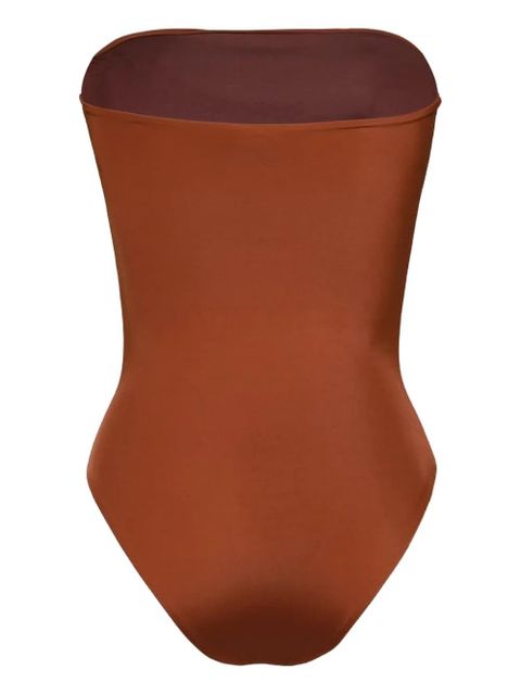 Johanna Ortiz The Classic braided-belt swimsuit - Brown