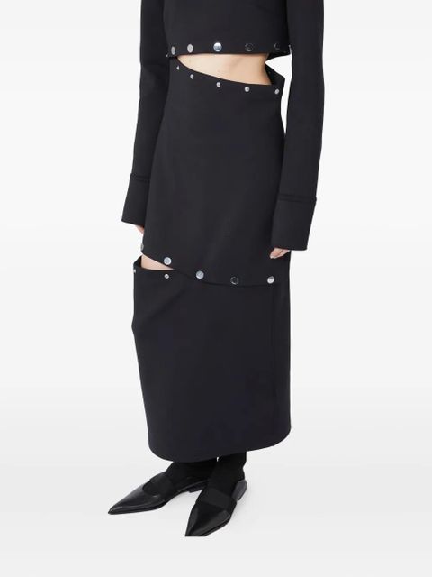 Max Mara cut-out jersey dress - Black