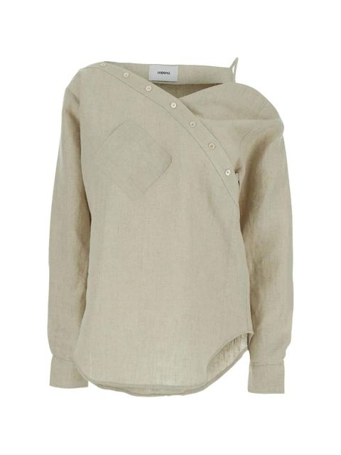 Coperni Heart one-shoulder pocket blouse - Neutrals - zdjęcie produktu nr 1