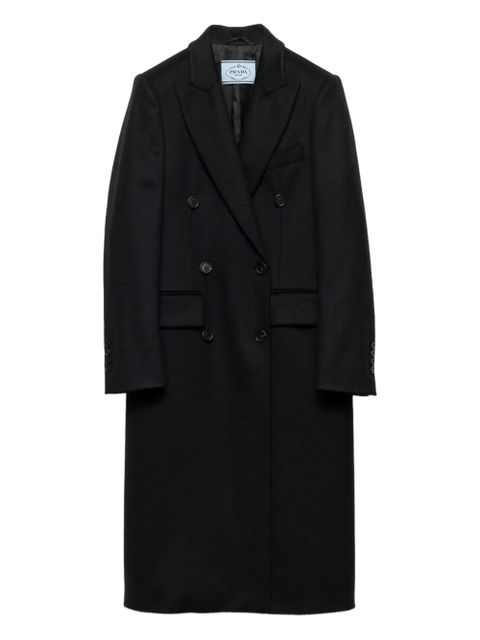 Prada peak-lapels coat - Black - zdjęcie produktu nr 1